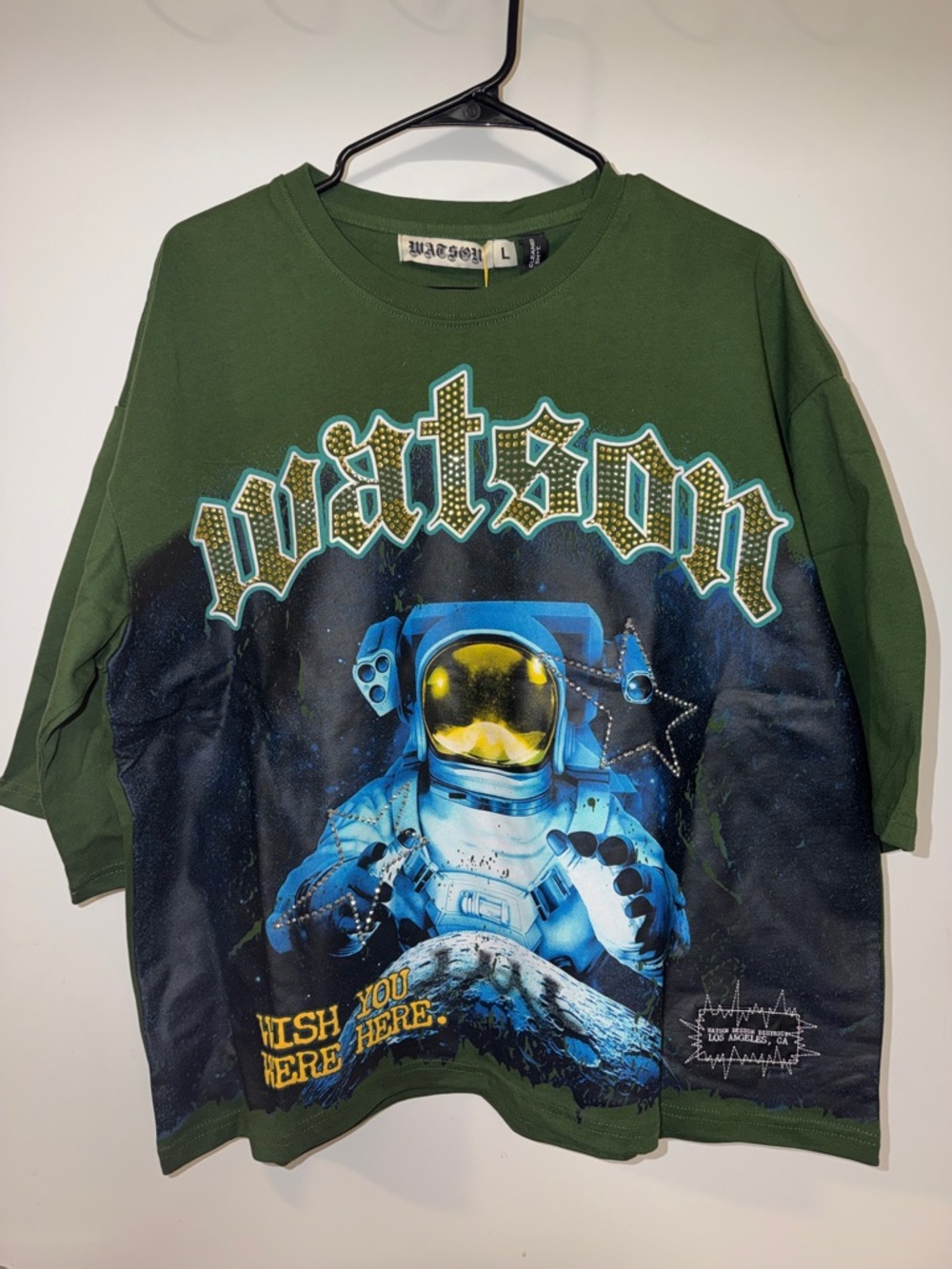 Watson Men's Short Sleeve Graphic Tee in Olive Green
